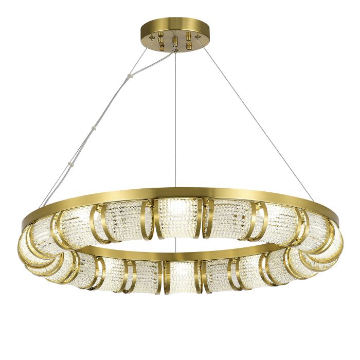 Светильник подвесной ST-Luce Латунь/Прозрачный LED 1x50W ЭСМЕ