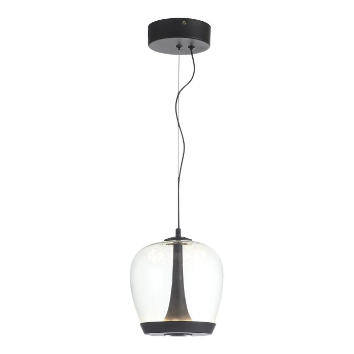Светильник подвесной ST-Luce Черный/Прозрачный, Черный LED 1x17W 3000K РИПЛ