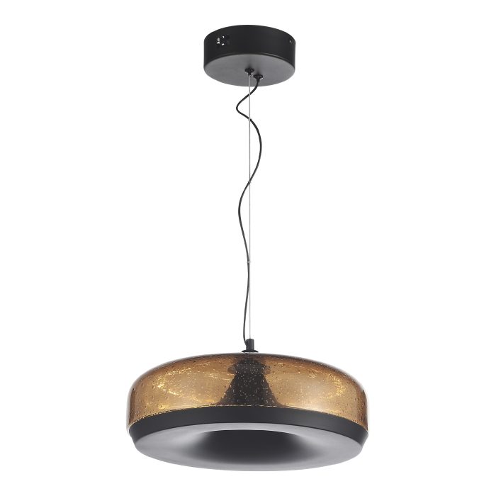 Светильник подвесной ST-Luce Черный/Коричневый, с пузырьками LED 1x42W 3000K РИПЛ