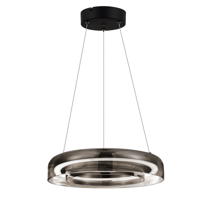 Светильник подвесной ST-Luce Черный/Дымчатый, Белый LED 1x18W 3000K ФОРЕЙ