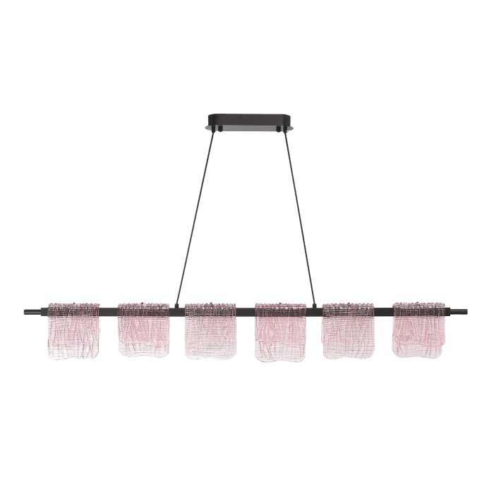 Светильник подвесной ST-Luce черный/розовый LED 1x36W 3000K ВУАЛЬ