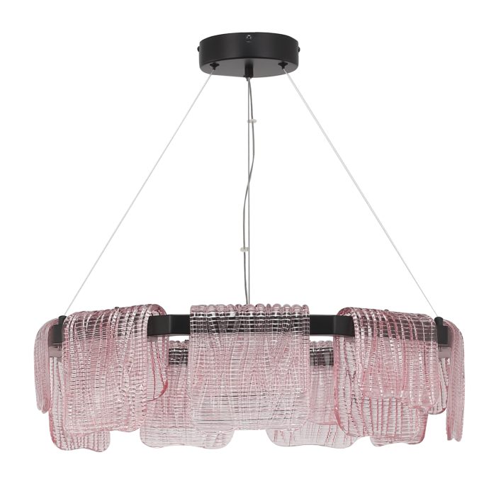 Светильник подвесной ST-Luce черный/розовый LED 1x54W 3000K ВУАЛЬ