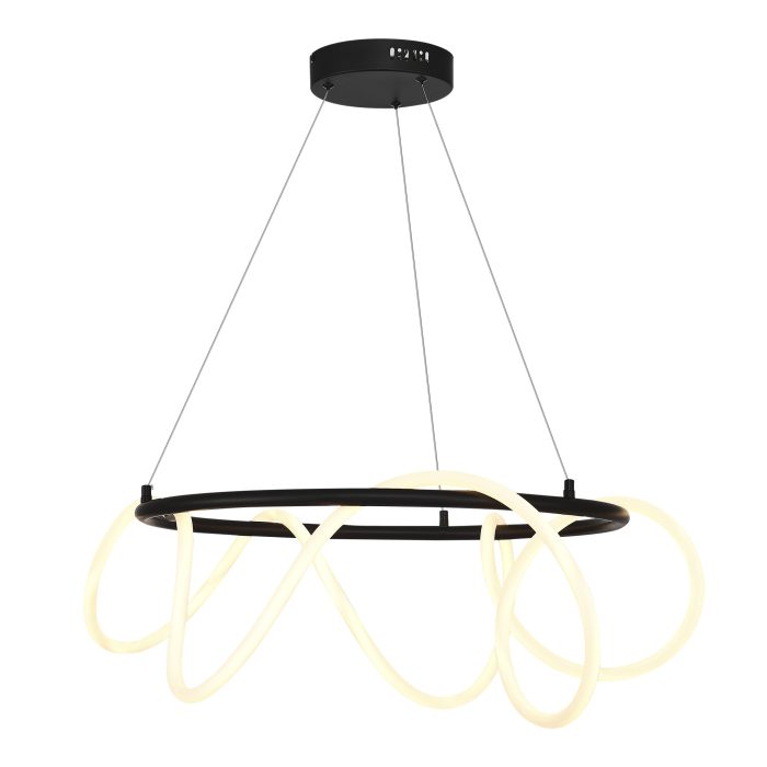 Светильник подвесной ST-Luce Черный/Белый LED 1x35W 3000K САГРАТО