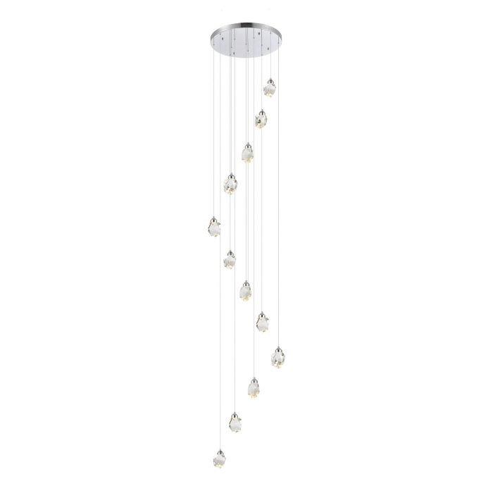 Светильник подвесной ST-Luce Хром/Прозрачный LED 12x3W 3000K КАСКАТО