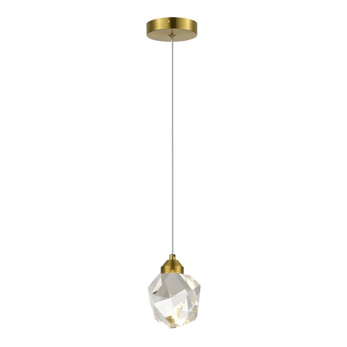 Подвес ST-Luce Золотистый/Прозрачный LED 1x3W 3000K КАСКАТО