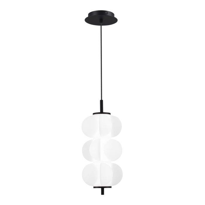 Светильник подвесной ST-Luce Черный/Белый LED 1x9W 3000K ТАЛИСМАН