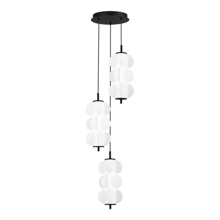 Светильник подвесной ST-Luce Черный/Белый LED 3x7, 5W 3000K ТАЛИСМАН