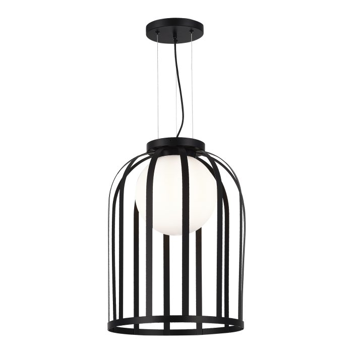 Светильник подвесной ST-Luce Черный/Белый E27 1x60W НОРДИК
