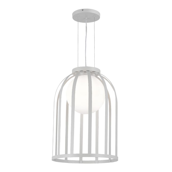 Светильник подвесной ST-Luce Белый/Белый E27 1x60W НОРДИК
