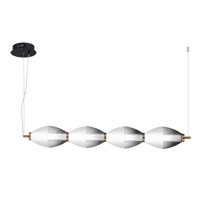 Светильник подвесной ST-Luce Черный/Белый, Дымчатый LED 1x28W 3000K АЙС