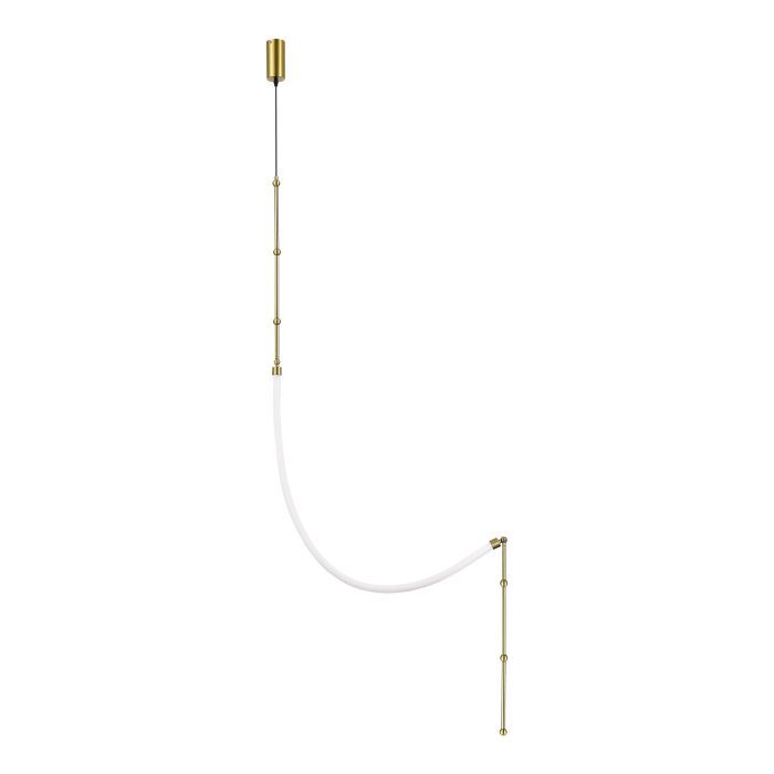 Светильник настенно-потолочный ST-Luce Латунь/Белый LED 1x20W 3000K СЛЕЙТ