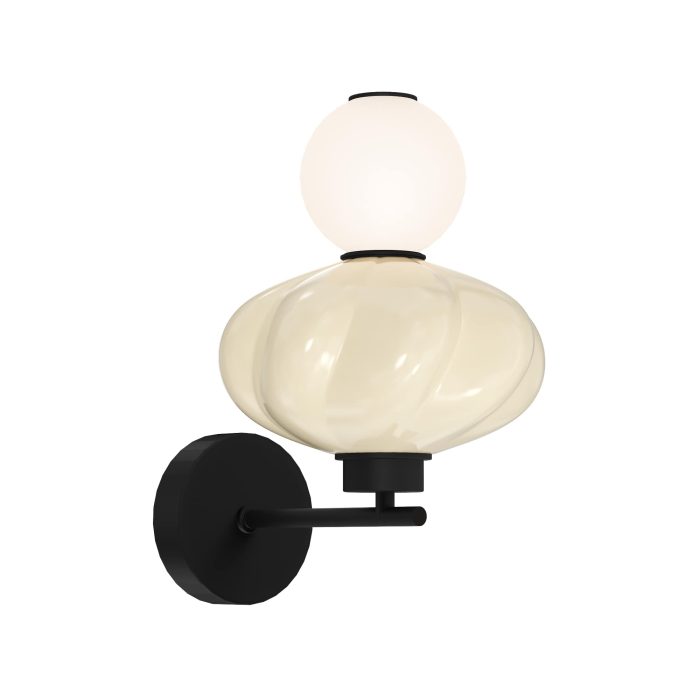 Светильник настенный ST-Luce черный/желтый, опаловый LED 1x8W 3000K ФЛОРЕНТИНИ