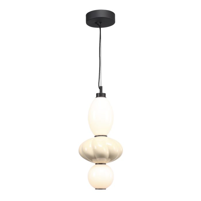 Светильник подвесной ST-Luce черный/желтый, опаловый LED 1x18W 3000K ФЛОРЕНТИНИ