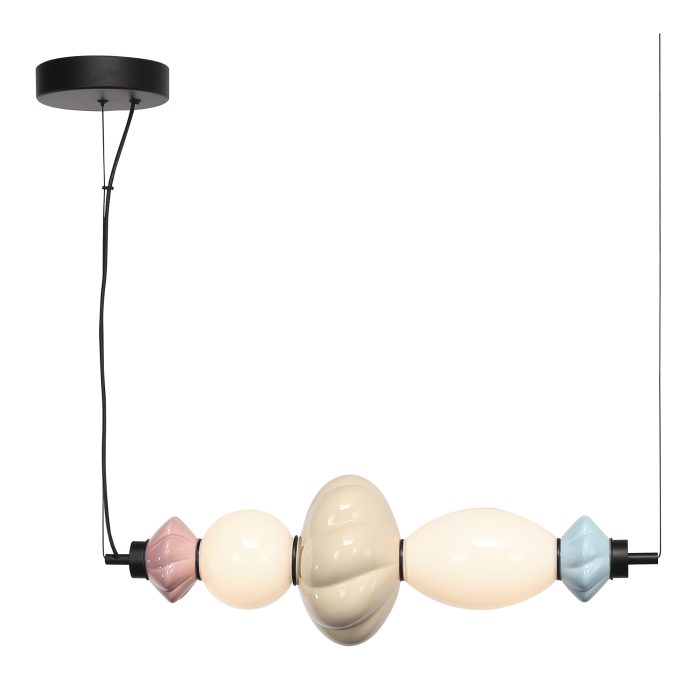 Светильник подвесной ST-Luce черный/синий, желтый, розовый, опаловый LED 1x18W 3000K ФЛОРЕНТИНИ