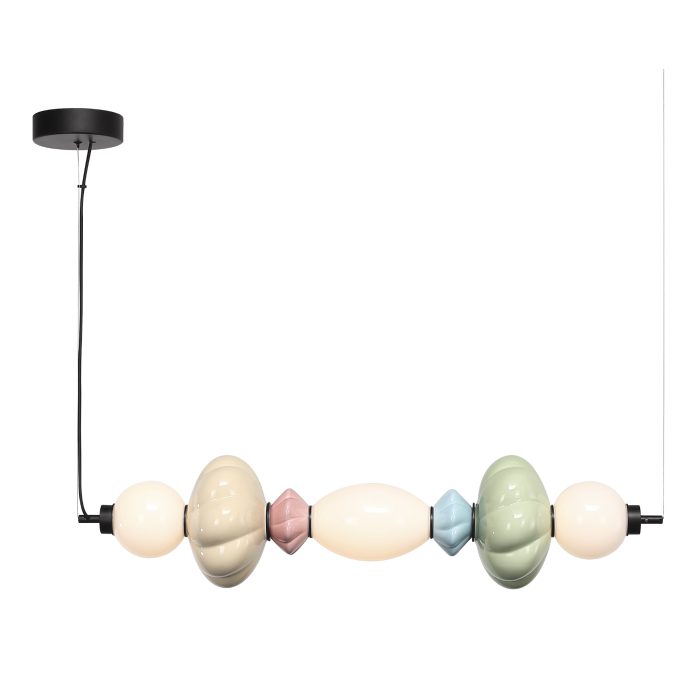 Светильник подвесной ST-Luce черный/зеленый, розовый, желтый, синий, опаловый LED 1x24 ФЛОРЕНТИНИ