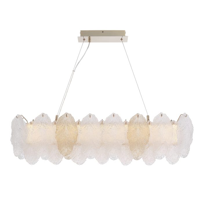 Светильник подвесной ST-Luce золото/прозрачный, янтарный LED 1x24W 3000K ЛАЙТА