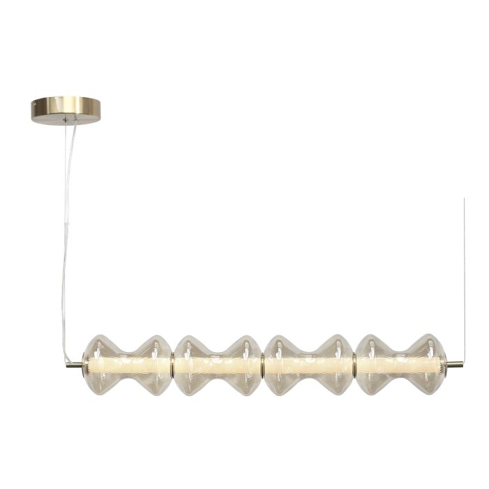 Светильник подвесной ST-Luce золото/коньячный LED 1x22W 3000K СПАЙН