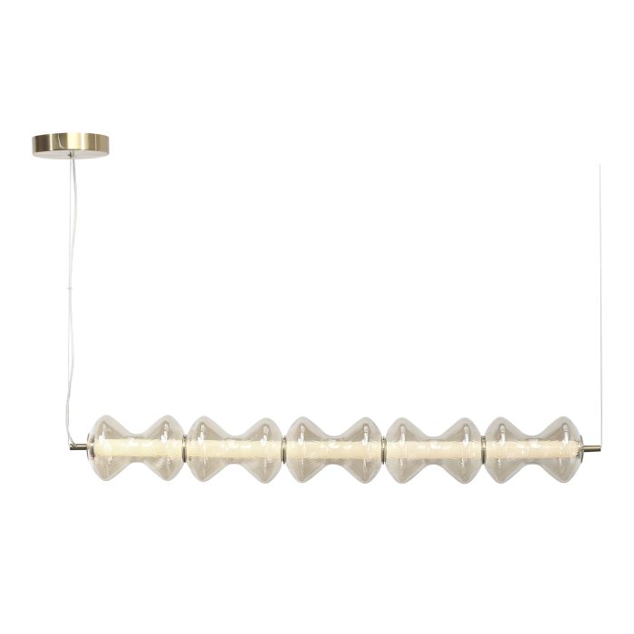 Светильник подвесной ST-Luce золото/коньячный LED 1x28W 3000K СПАЙН