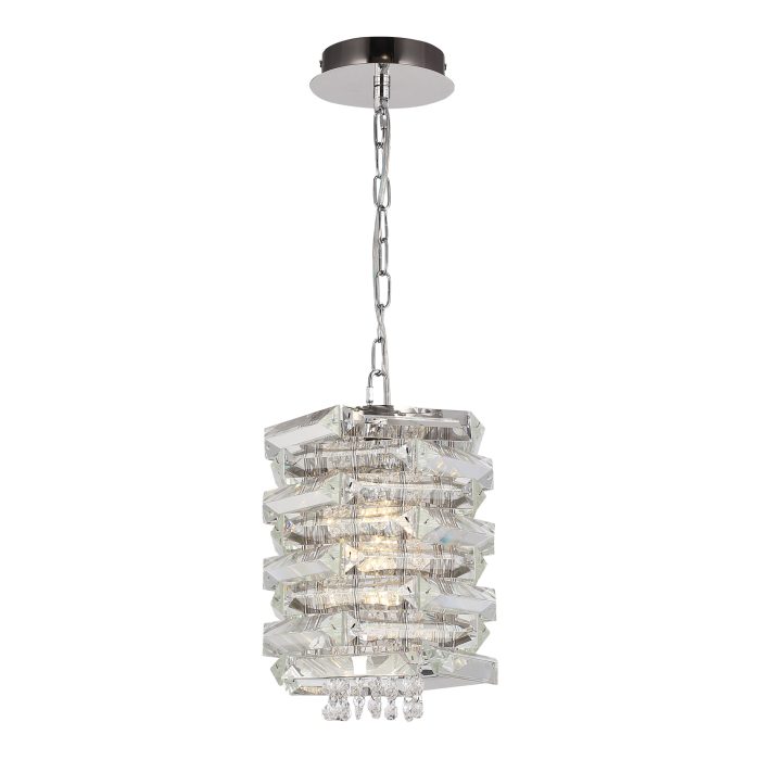Светильник подвесной ST-Luce никель/прозрачный E14 1x40W СТРОЦЦИ
