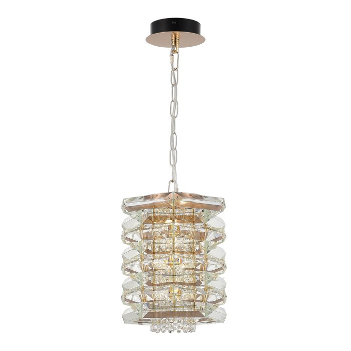 Светильник подвесной ST-Luce медь/прозрачный E14 1x40W СТРОЦЦИ