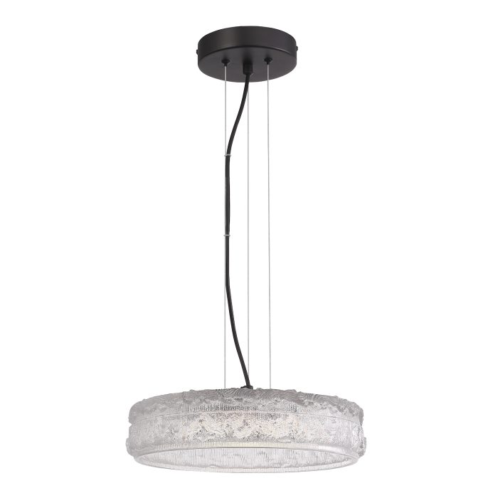 Светильник подвесной ST-Luce черный/прозрачный LED 1x15W 4000K АНТИК