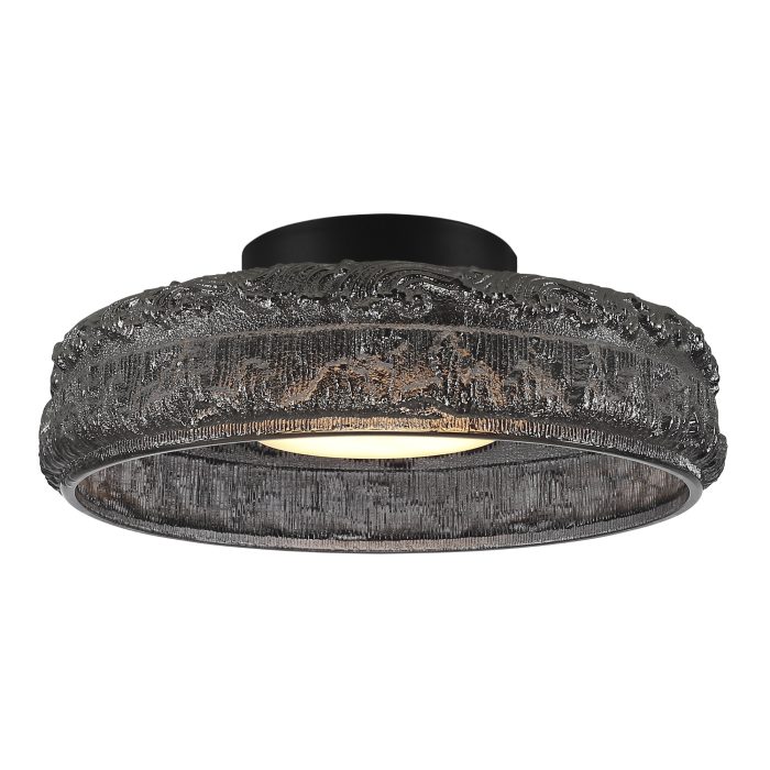 Светильник потолочный ST-Luce черный/дымчатый LED 1x15W 4000K АНТИК