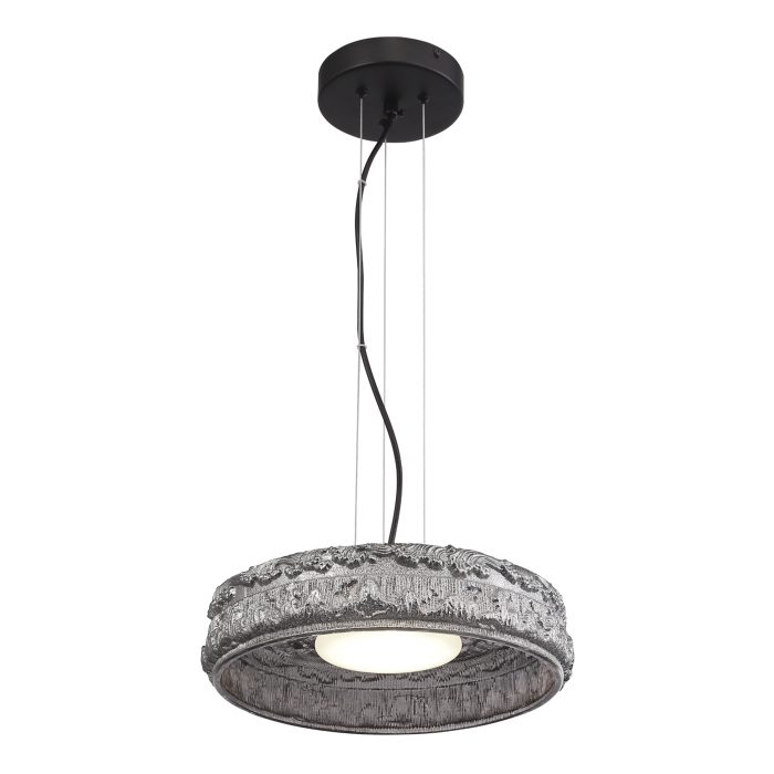 Светильник подвесной ST-Luce черный/дымчатый LED 1x15W 4000K АНТИК