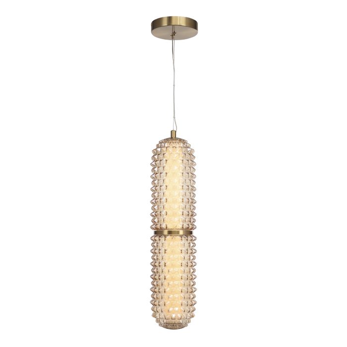 Светильник подвесной ST-Luce латунь/Шампань LED 1x22W 4000K САГУАРО