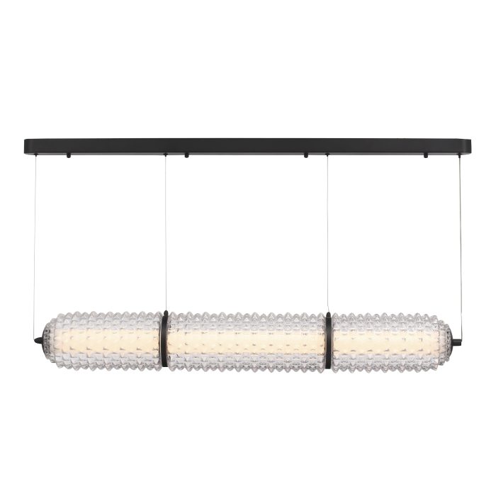 Светильник подвесной ST-Luce черный/прозрачный LED 1x37W 4000K САГУАРО