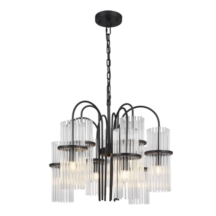 Светильник подвесной ST-Luce черный/прозрачный E14 9x40W ТАШЕ