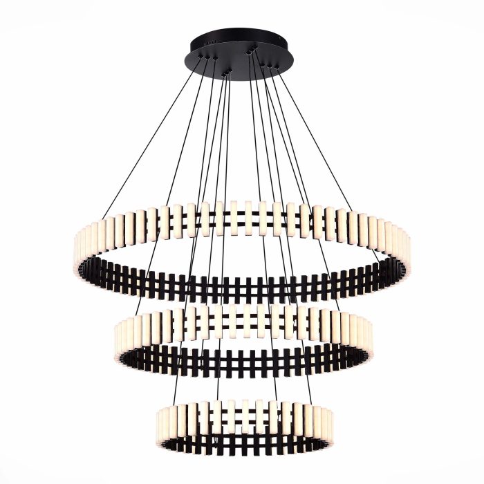 Люстра подвесная ST-Luce Черный/Белый LED 1x105W 3000K ЭСТЕНСЕ