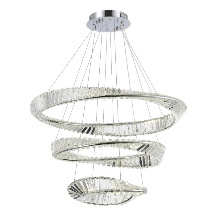 Светильник подвесной ST-Luce Хром/Прозрачный LED 1x97W 4000K РИТОРТО