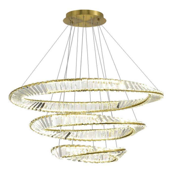 Светильник подвесной ST-Luce Латунь/Прозрачный LED 1x97W 4000K РИТОРТО