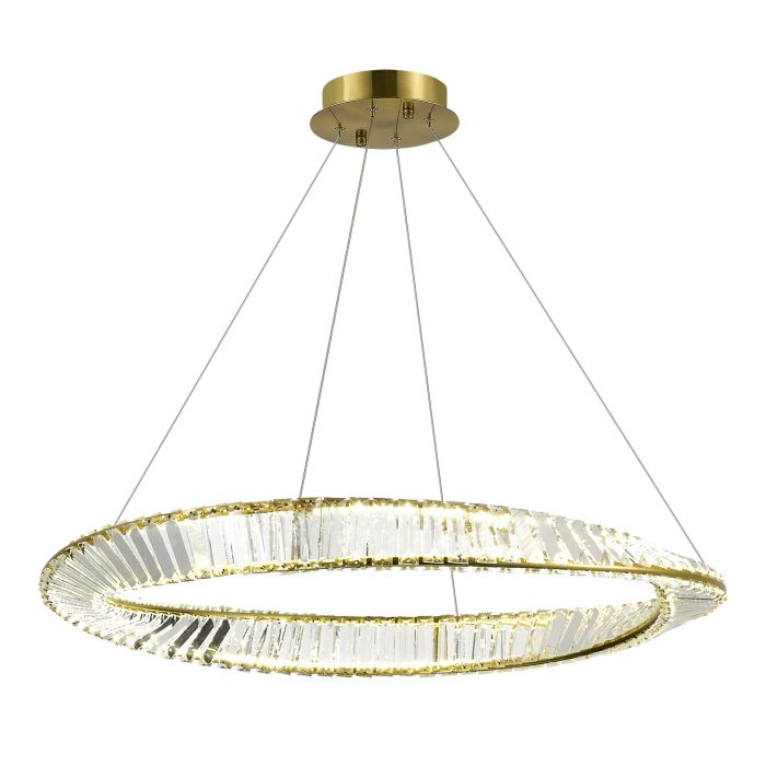 Светильник подвесной ST-Luce Латунь/Прозрачный LED 1x45W 4000K РИТОРТО