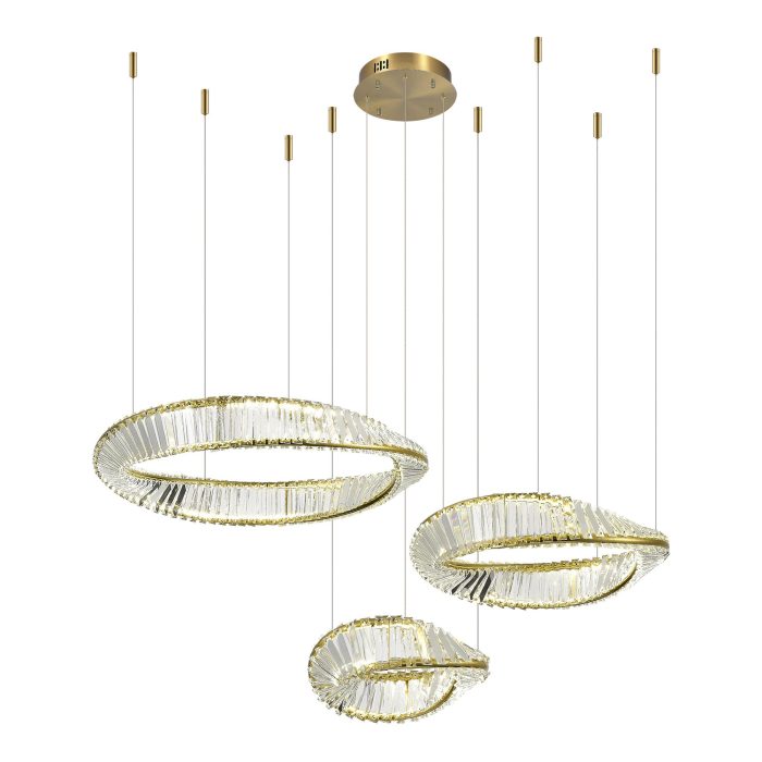Светильник подвесной ST-Luce Латунь/Прозрачный LED 1x97W 4000K РИТОРТО