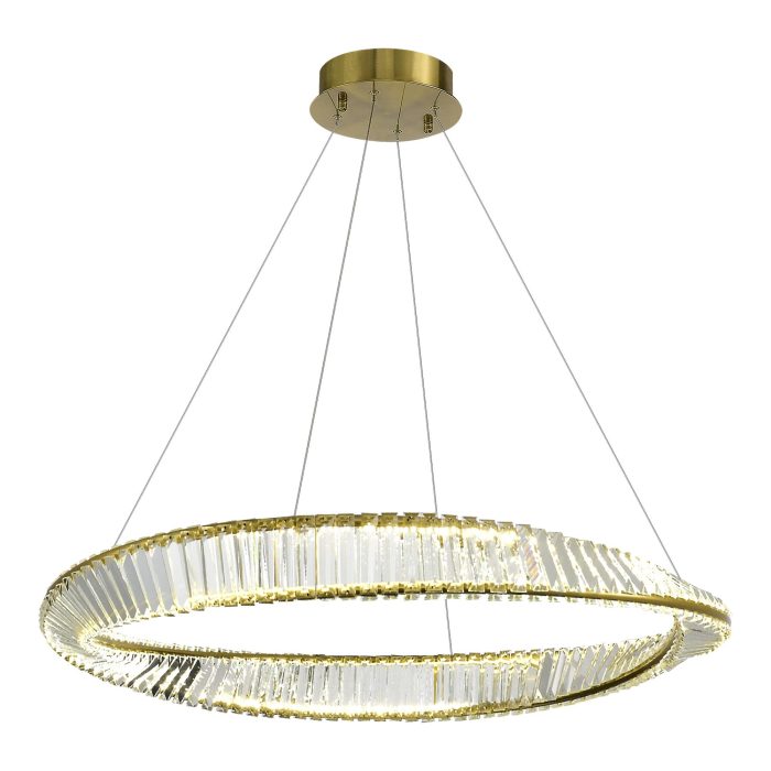 Светильник подвесной ST-Luce Латунь/Прозрачный LED 1x58W 4000K РИТОРТО