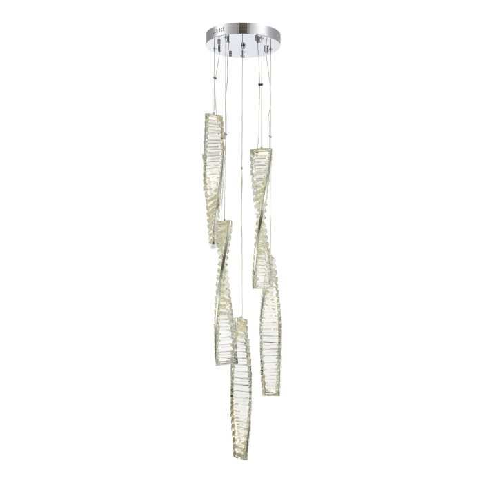 Светильник подвесной ST-Luce Хром/Прозрачный LED 1x55W 4000K ЭЛИКА