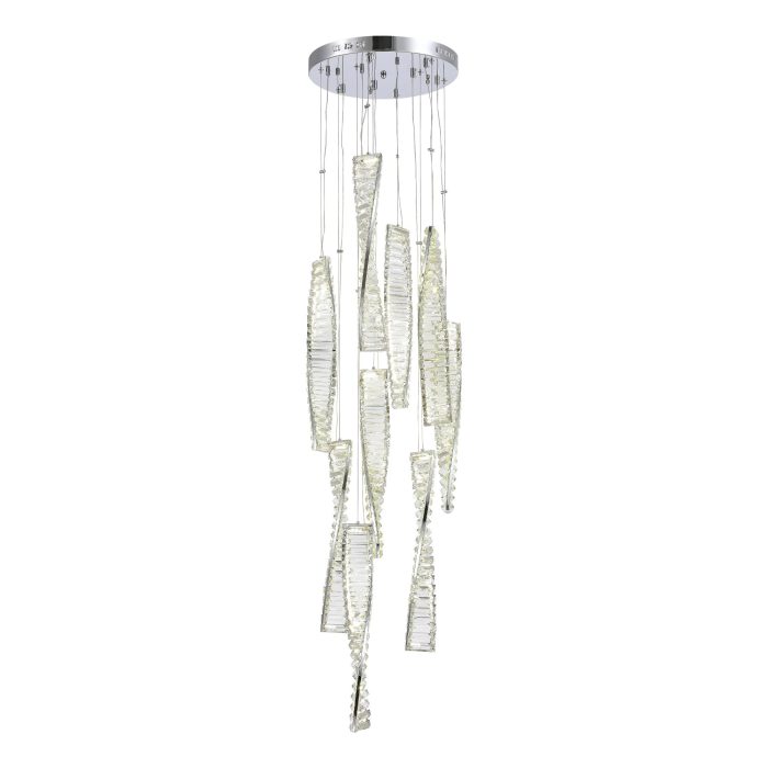 Светильник подвесной ST-Luce Хром/Прозрачный LED 1x99W 4000K ЭЛИКА