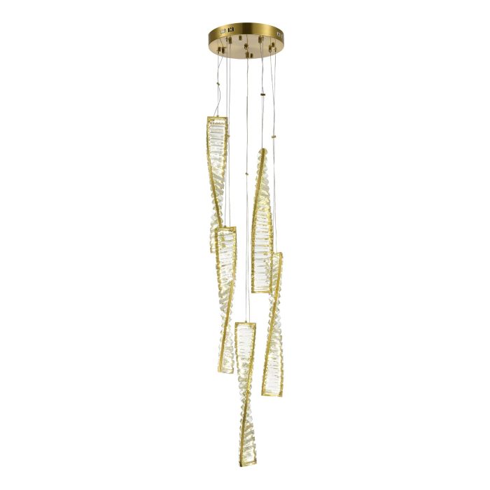 Светильник подвесной ST-Luce Латунь/Прозрачный LED 1x55W 4000K ЭЛИКА