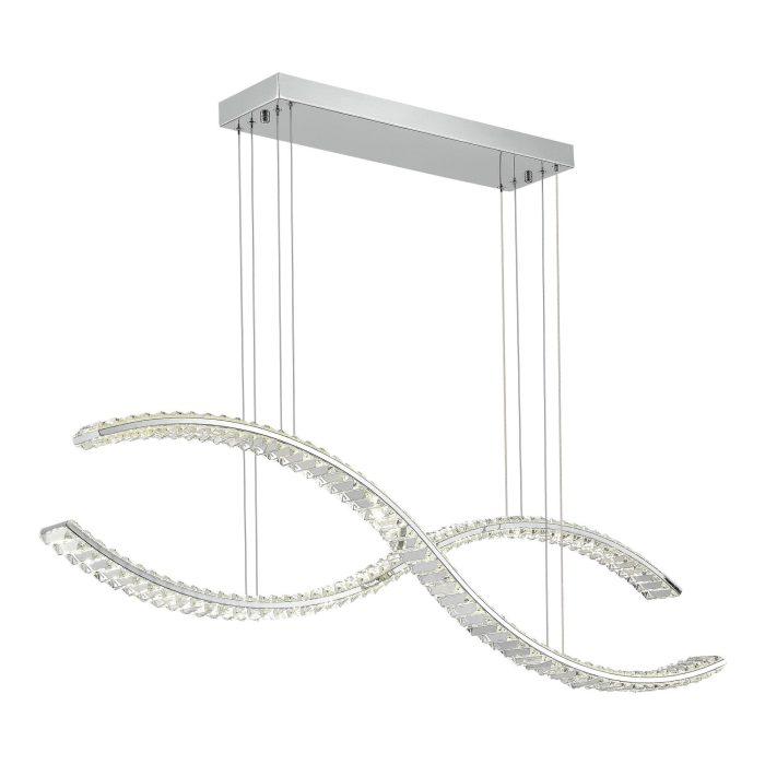 Светильник подвесной ST-Luce Хром/Прозрачный LED 1x50W 3000K АЦЕНО