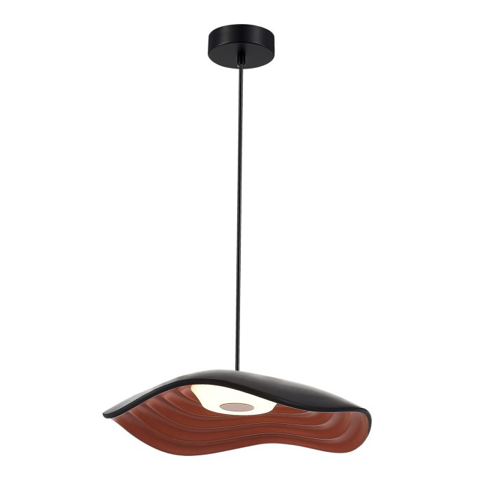 Светильник подвесной ST-Luce Черный/Черный, Оранжевый LED 1x12W 3000K ОАЗИС