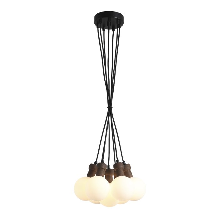 Светильник подвесной ST-Luce Черный/Белый G9 7x5W 4000K КОРК