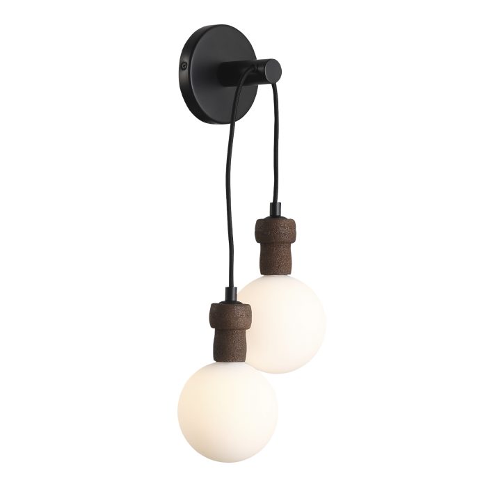 Светильник настенный ST-Luce Черный/Белый G9 2x5W 4000K КОРК