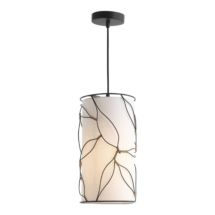 Светильник подвесной ST-Luce Черный/Бежевый E27 1x60W РУТ