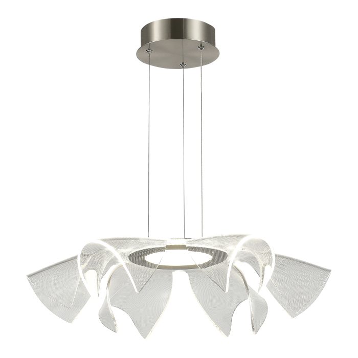 Светильник подвесной ST-Luce Никель/Прозрачный LED 1x20W 4000K ФИЕРА