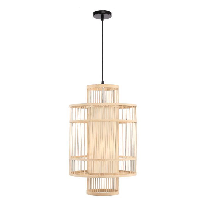 Светильник подвесной ST-Luce Древесный/Белый E27 1x40W АЛЬМА