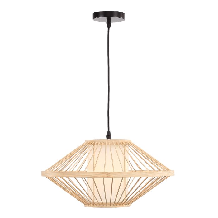 Светильник подвесной ST-Luce Древесный/Белый E27 1x40W АЛЬМА