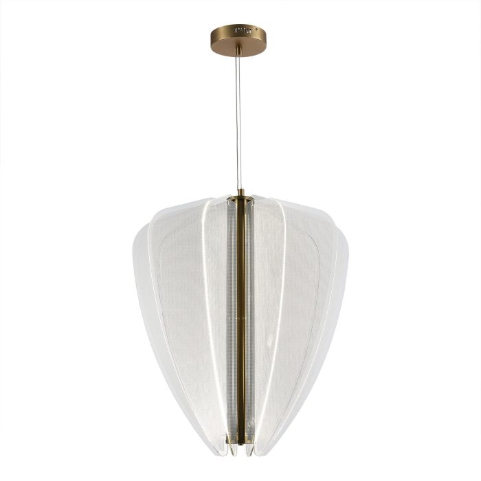Светильник подвесной ST-Luce Золотистый/Прозрачный LED 1x75W 4000K ФЕЗАЛЕ