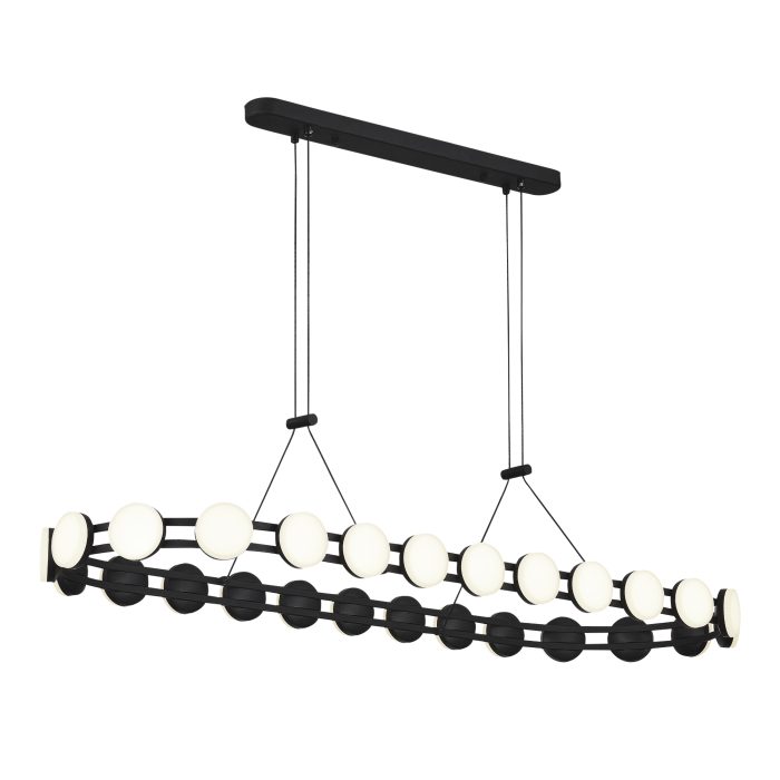 Светильник подвесной ST-Luce черный/белый LED 1x50W 4000K МОНРО