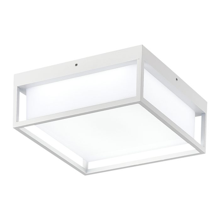 Светильник уличный потолочный ST-Luce белый/белый LED 1x20W 3000K/4000K/5000K CUBO